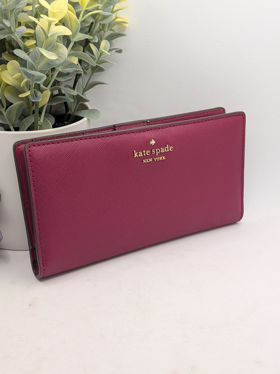 kate spade Handbags - kate spade New York Magenta Saffiano Leather Continental Wallet